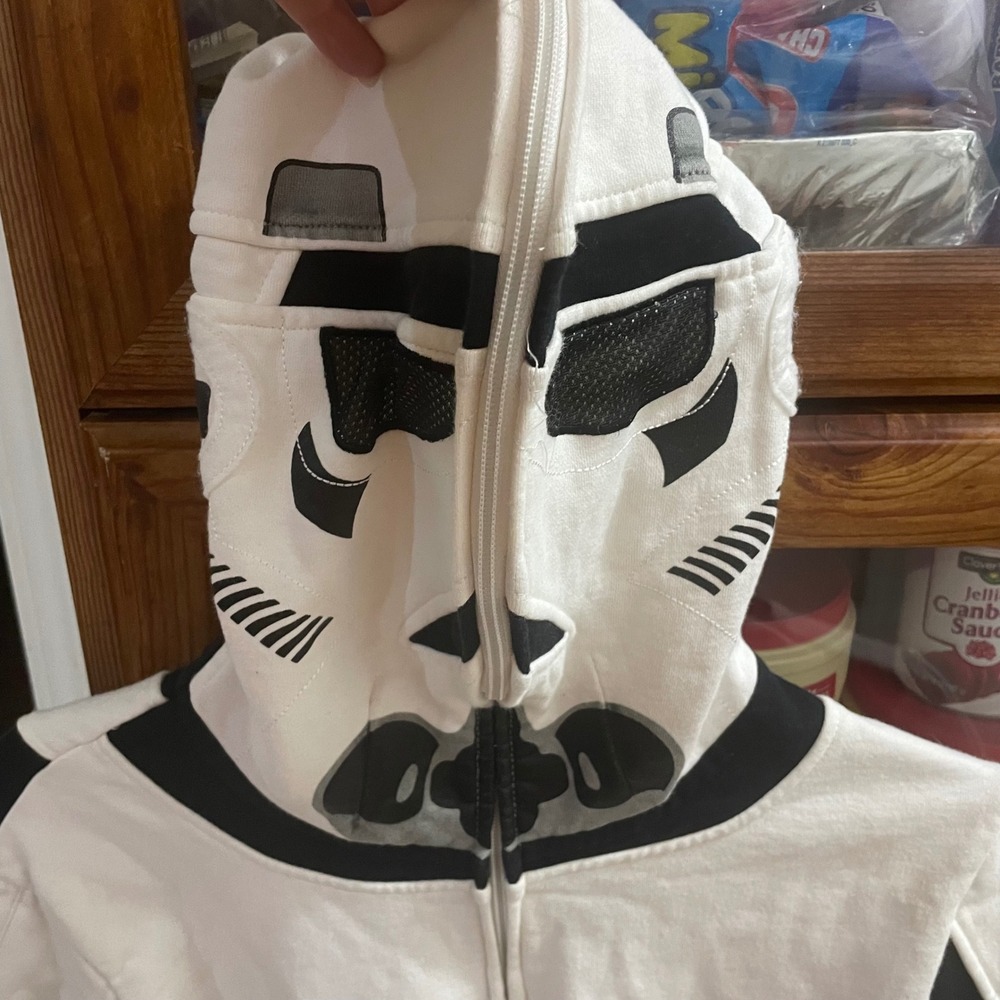 Marc Ecko Star Wars Stormtrooper Full Zip Hoodie Jacket White Black Size S - Picture 6 of 6